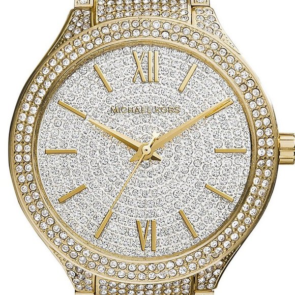 NWT Michael Kors Kerry Crystal Watch - Picture 2 of 9